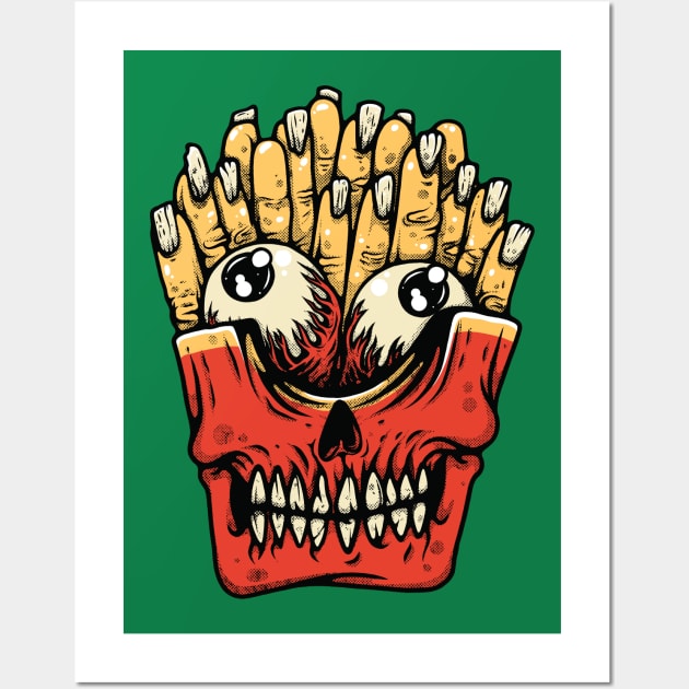 French Fries Monster Wall Art by Mako Design 